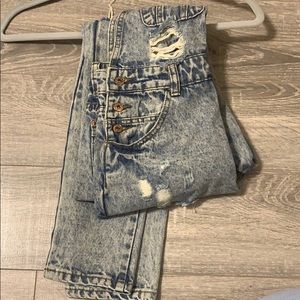 Distressed Overalls